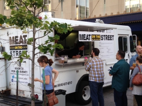 街上的肉。