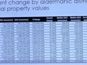 2022年奥尔德曼尼区住宅评估变化