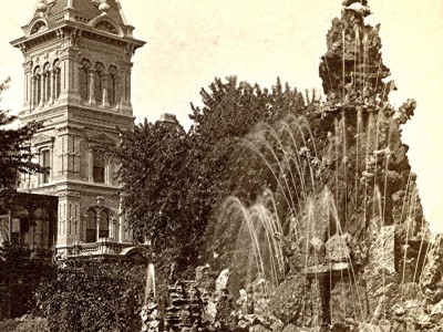 昨天的密尔沃基:米切尔大厦的经典喷泉，1880年
