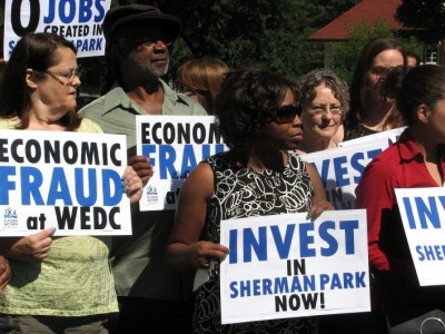 州政府在谢尔曼公园创造了就业机会吗?