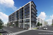 约瑟夫地产发展有限公司在第三区规划的公寓楼。由Rinka Chung Architecture渲染。