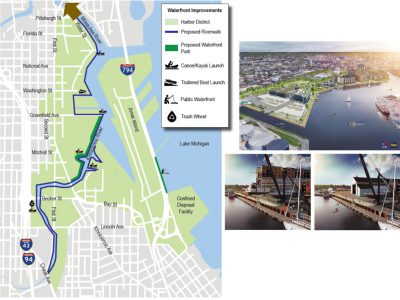 密尔沃基:河滨步道扩展到港区