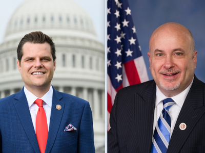 美国众议员马特·盖兹和马克·波坎共同发起支票改革法案