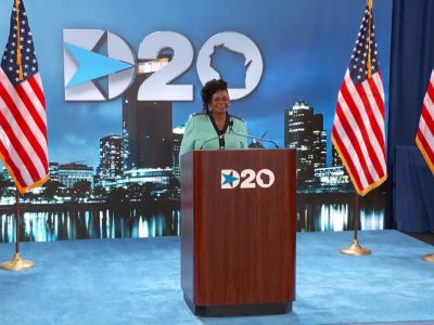 DNC: Gwen Moore Gives 90 Second Convention Speech