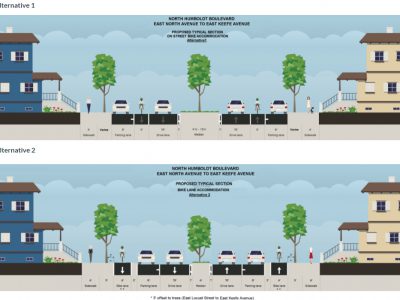 交通:树木，交通阻挠河西自行车道计划