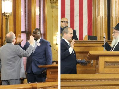 市政厅:钱伯斯、布洛斯托夫宣誓就任市议员